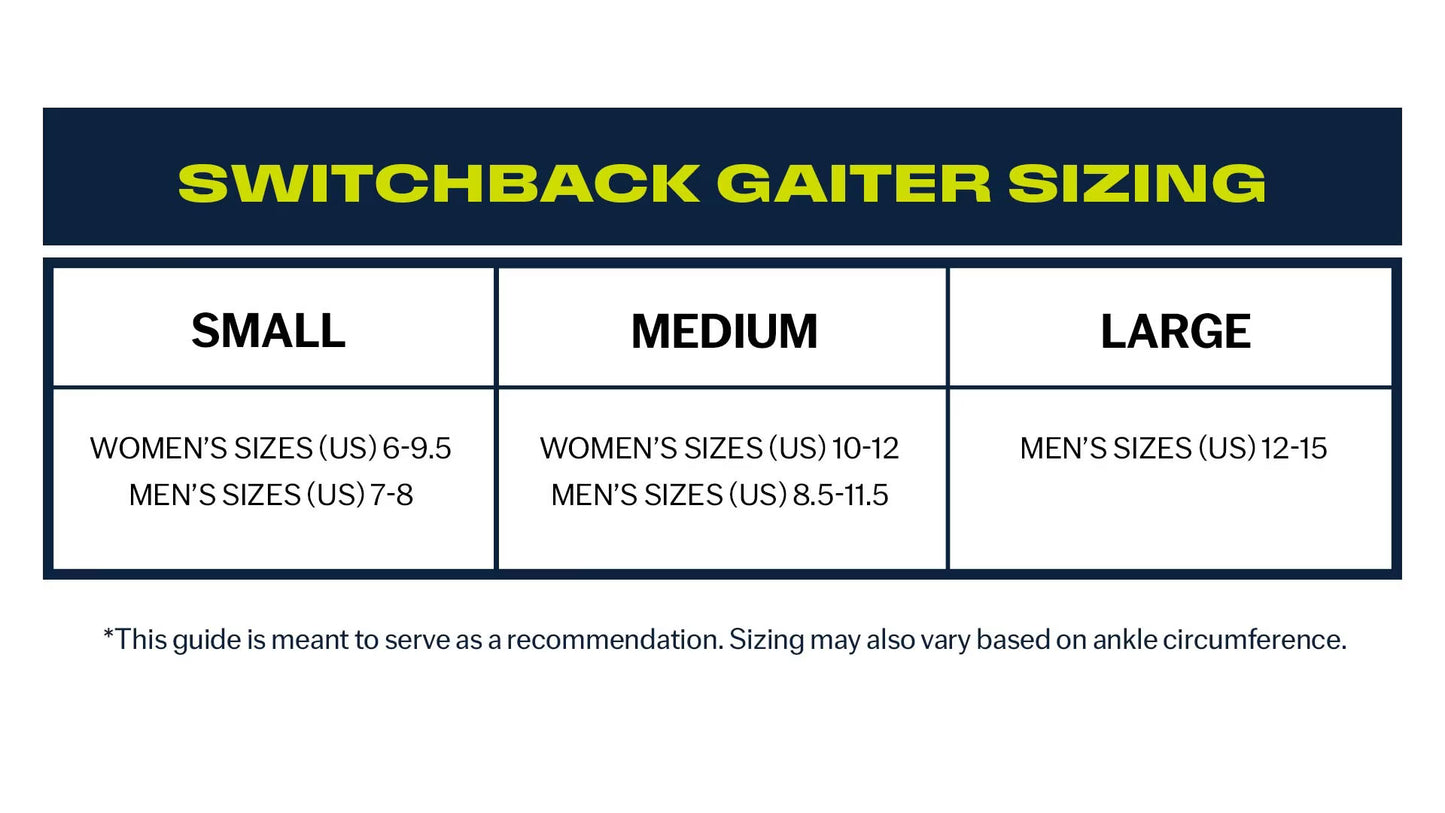 Switchback Gaiter