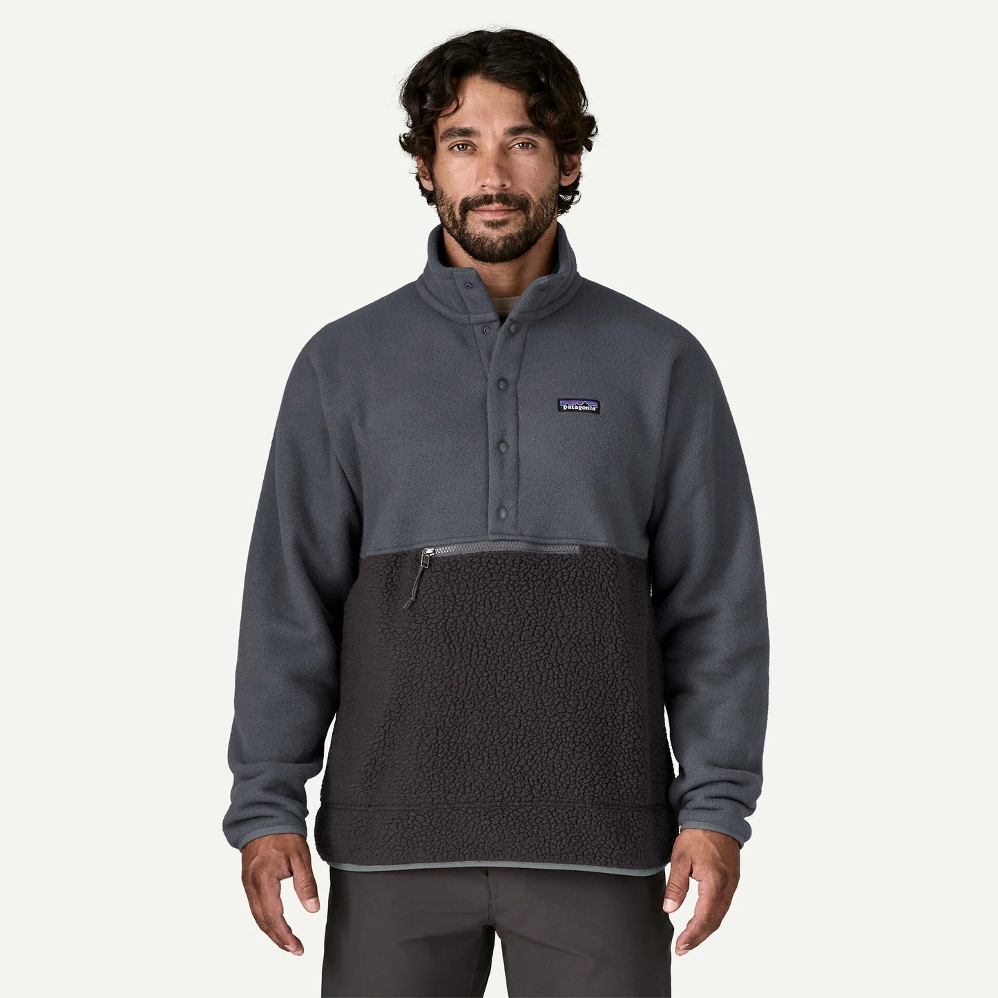 Retro Pile Half-Snap Fleece Pullover