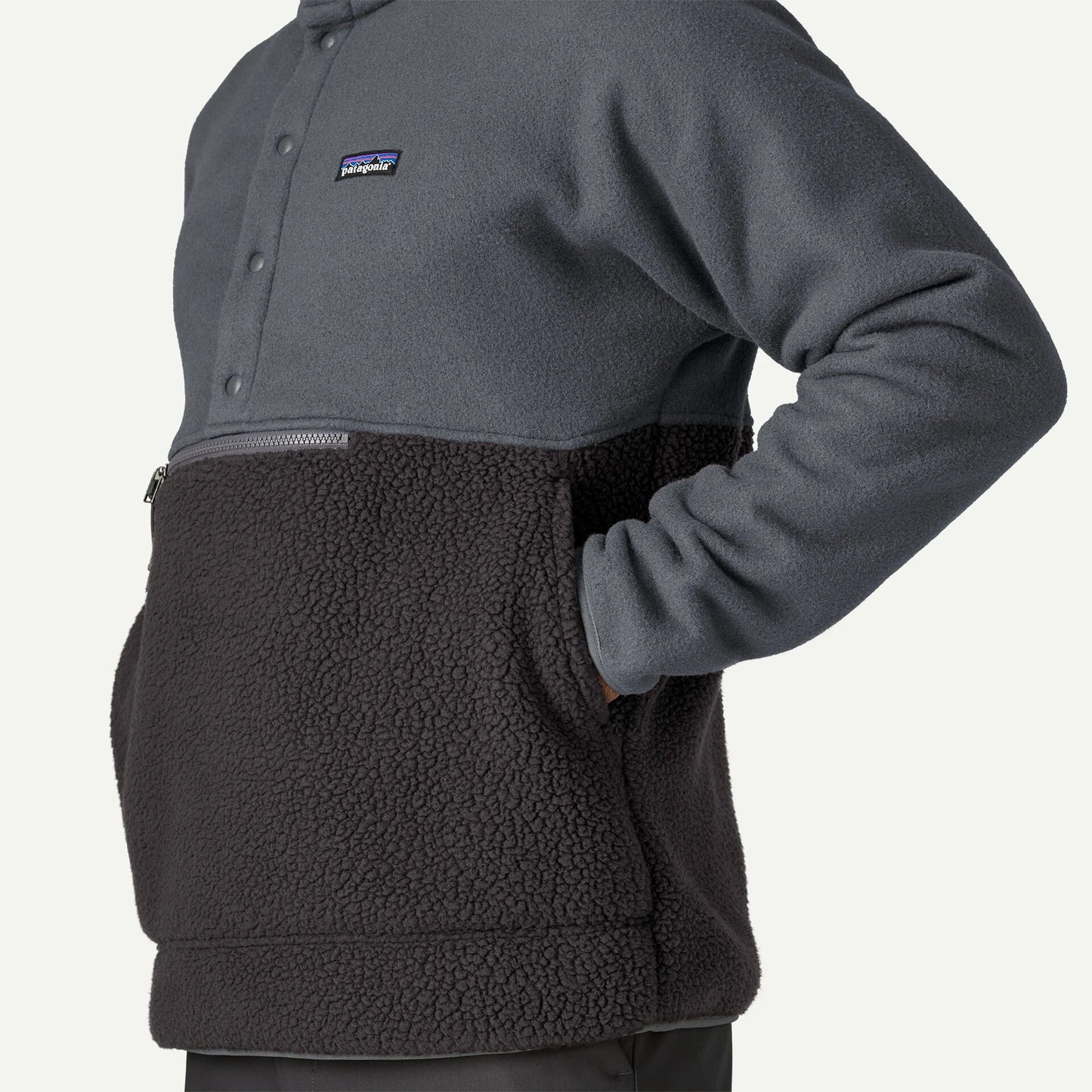 Retro Pile Half-Snap Fleece Pullover