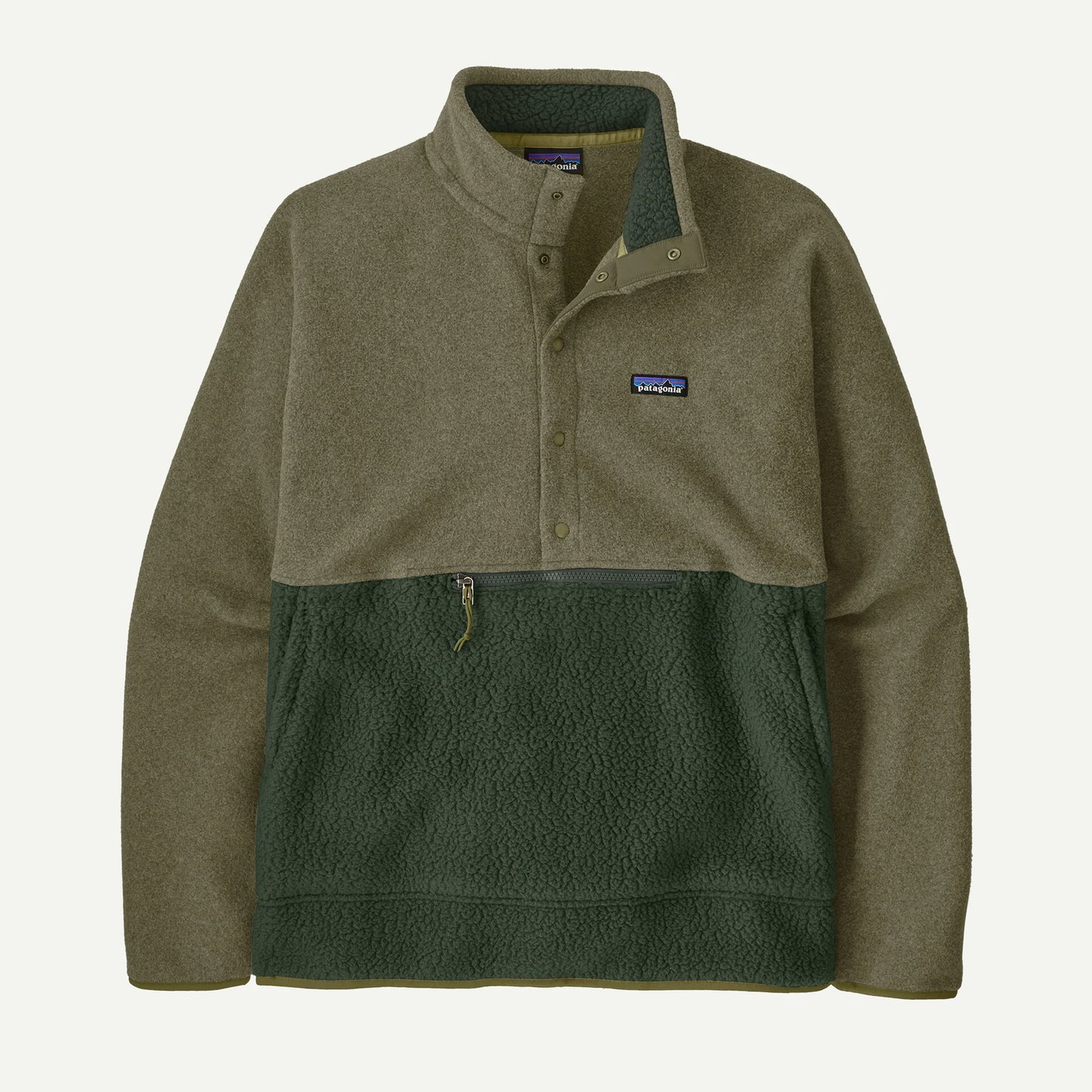 Retro Pile Half-Snap Fleece Pullover