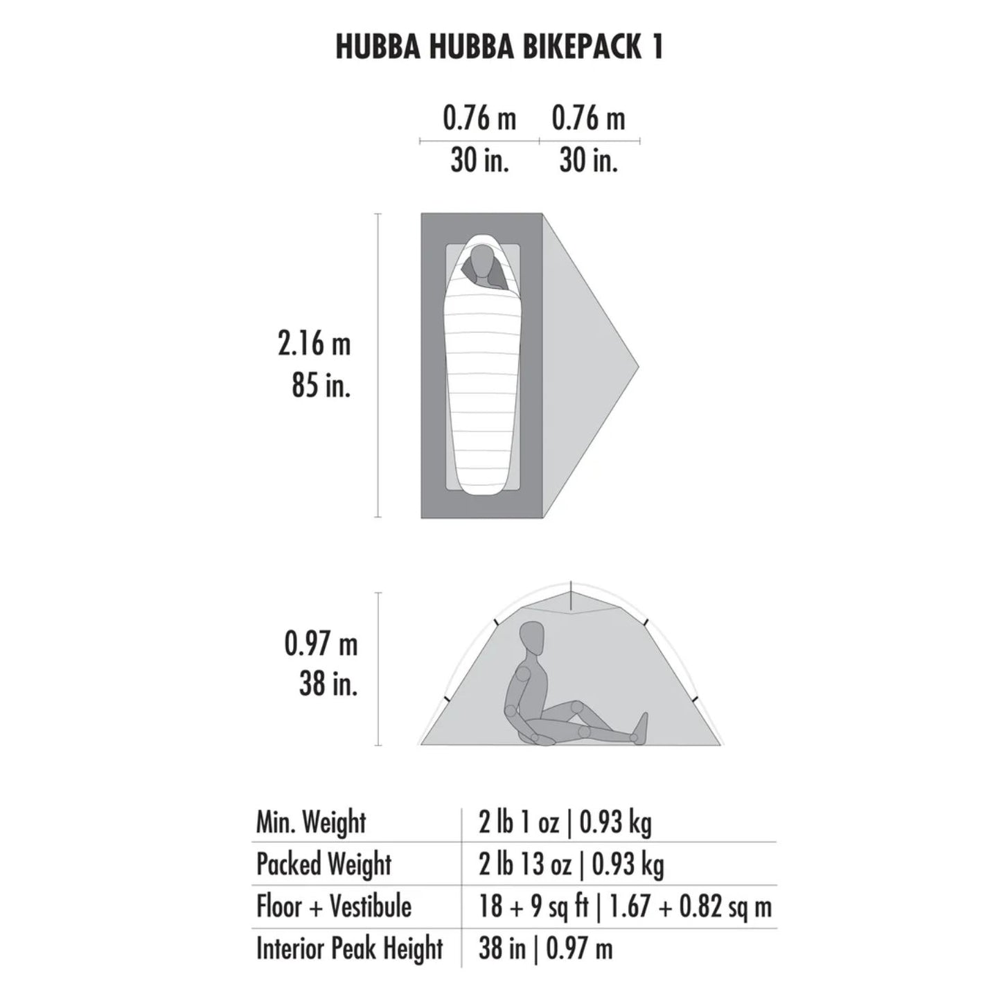 Hubba Hubba™ Bikepack 1-Person Tent