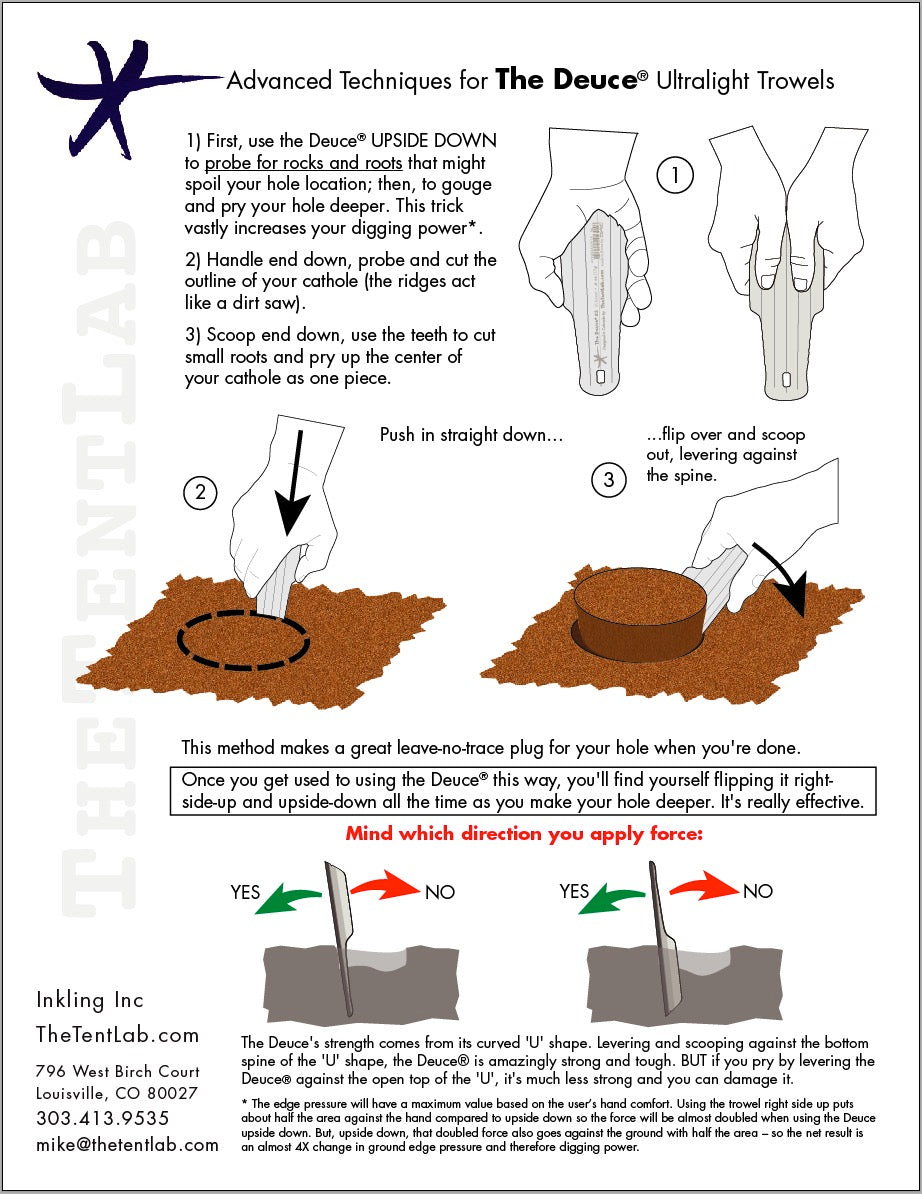 The DirtSaw Deuce 2 Trowel by TheTentLab